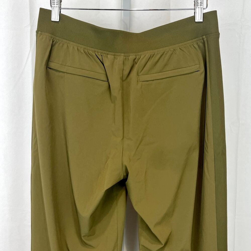 ATHLETA Brooklyn Mid Rise Ankle Pants Stretch 198671 Olive Green Size 10 - Picture 6 of 10